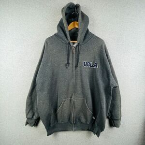 Vintage UCLA Hoodie Mens XL Gray Discus Athletics Full Zip Bruins Embroidered‎